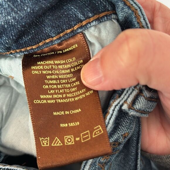 Kut from the kloth women’s Asher straight rolled cropped jeans size 8 blue EUC - Picture 12 of 12